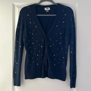 Navy Star Cardigan